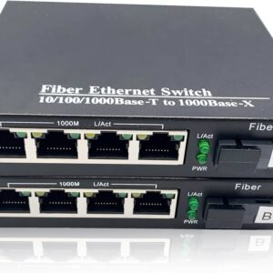 Ethernet fiber converter with 4 lan port hikvision ip cam kabull per bokse muzike hard disk vss visual security systems adria net lezhe kamera sigurie dahua poe switch per kamera me fiber optike inverter cmimi cmime shumice
