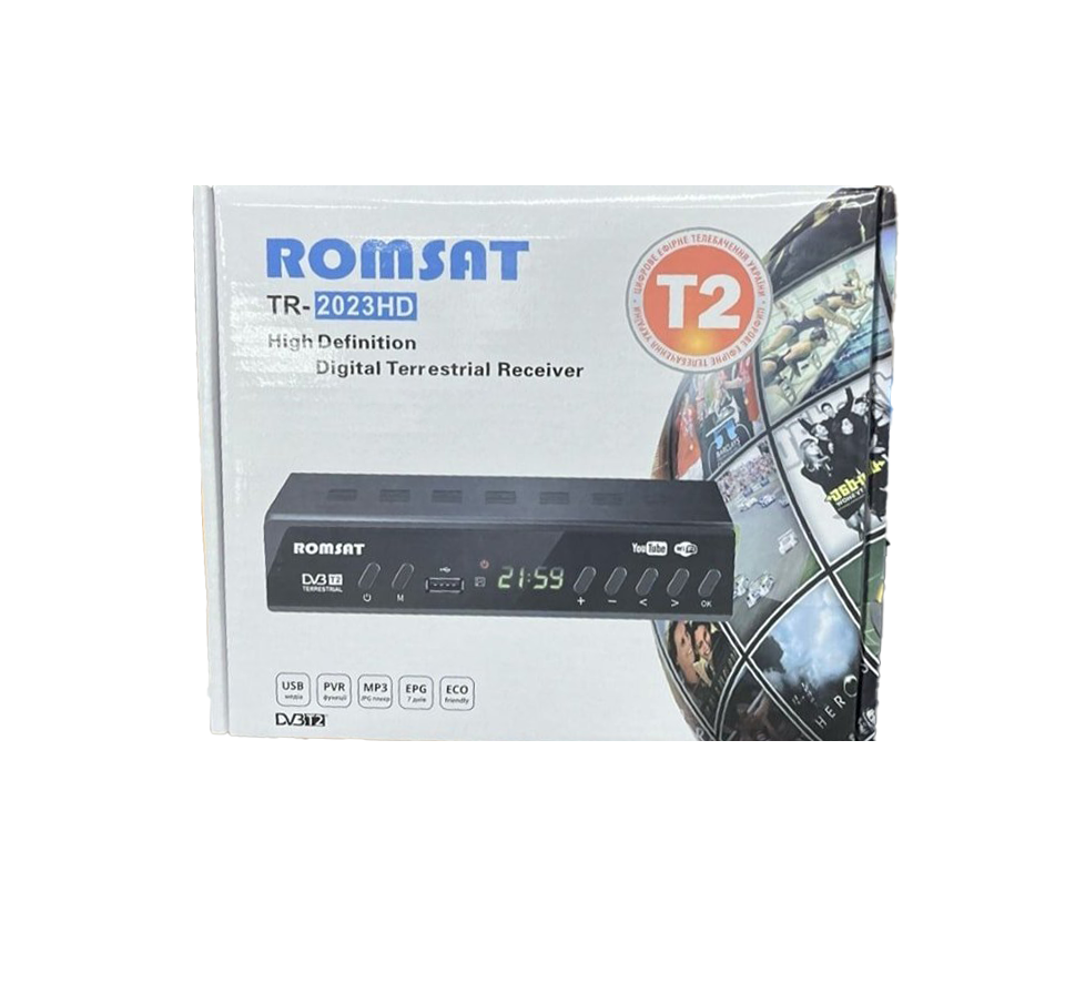 ROMSAT TR‑2024HD – Terrestrial DVB‑T2 HD Receiver (Decoder)